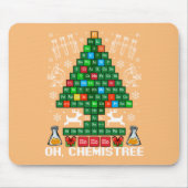 Oh化学クリスマス化学サイエンス周期 マウスパッド (正面)