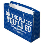 Oh場所卒業生濃紺の行きます ラージペーパーバッグ (裏面アングル)