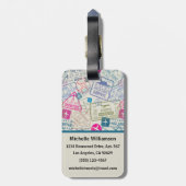 Oh場所私はパスポートのスタンプの荷物のずっとラベルです ラゲッジタグ (裏面縦)