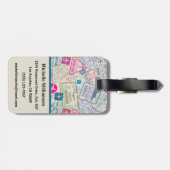 Oh場所私はパスポートのスタンプの荷物のずっとラベルです ラゲッジタグ (裏面横)