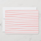 Oh女の子、ベビーシャワーのパーティの招待状 招待状 (裏面)