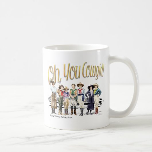 Oh女性のカーボーイ! コレクション コーヒーマグカップ (右)