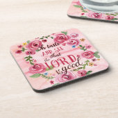 Oh好みはことを主Is Good Psalmの34:8見、 コースター (左側)