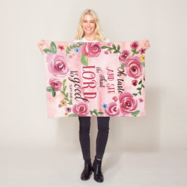 Oh好みはことを主Is Good Psalmの34:8見、 フリースブランケット