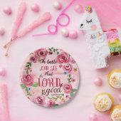 Oh好みはことを主Is Good Psalmの34:8見、 ペーパープレート (パーティー)