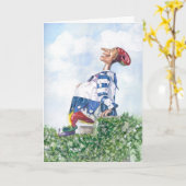Oh幸せな日のnotecard カード (黄色い花)