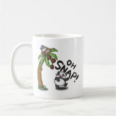 Oh急なパンダ及び猿 コーヒーマグカップ (左)