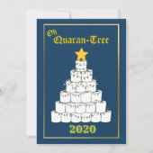 Oh検疫トイレ紙クリスマスツリーおもしろい20 シーズンカード (正面)