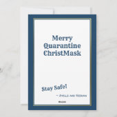 Oh検疫トイレ紙クリスマスツリーおもしろい20 シーズンカード (裏面)