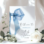 Oh男の子の赤ちゃんシャワーブルーボウへようこそ ポスター