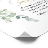 Oh男の子バルーンベビーシャワー言わないベビー ポスター (角)