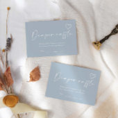 Oh男の子ミニマルモダン主義の赤ちゃんシャワーおむつラッフル エンクロージャーカード