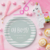 Oh男の子、対のベビーシャワーのパーティーのナプキン ペーパープレート (パーティー)
