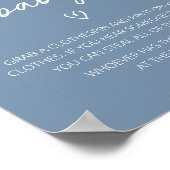 Oh男の子Bohoミニマリスト赤ちゃんシャワー言わないベビー ポスター (角)