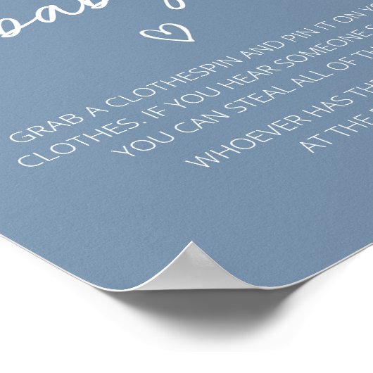 Oh男の子Bohoミニマリスト赤ちゃんシャワー言わないベビー ポスター (角)