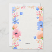 Oh男の赤ちゃん招待状 招待状 (裏面)