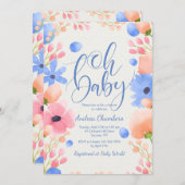 Oh男の赤ちゃん招待状 招待状 (正面/裏面)