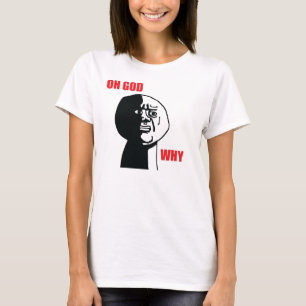 Oh神なぜ-女性スパゲッティTシャツ Tシャツ