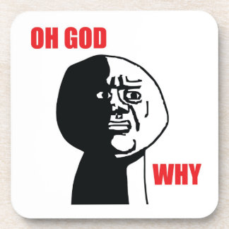 Oh神なぜ- 6つのコルクのコースターのセット コースター