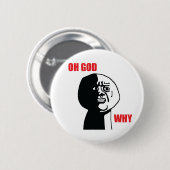 Oh神なぜ- Pinbackボタン 缶バッジ (正面&裏面)