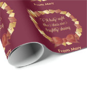 Oh神聖な夜叙情詩のデザイン ラッピングペーパー (ロールコーナー)