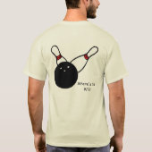 Oh神。 それはボーリングをする夜です tシャツ (裏面)