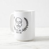 Oh私のゴシックのマグ コーヒーマグカップ (正面左)