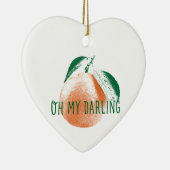 Oh私の最愛のクレメンタインの陶磁器のハートのオーナメント セラミックオーナメント (右)