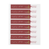 Oh私の細い覆いの宛名ラベル ラップアラウンドラベル (シート)