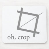 Oh穀物のPhotoshopデザイナーギークのおたくのマウスパッド マウスパッド (正面)