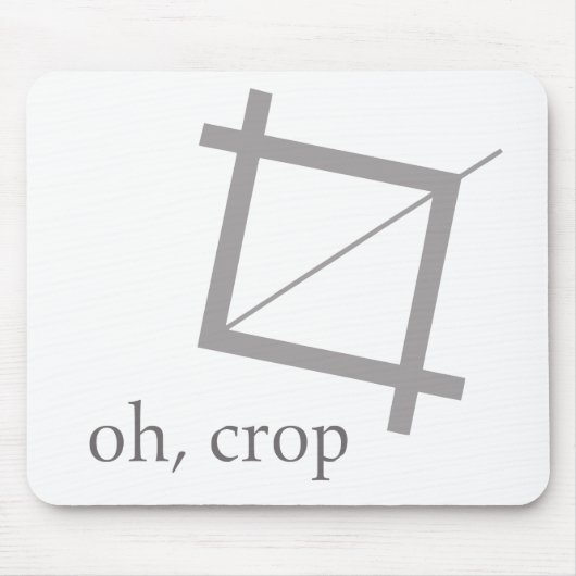 Oh穀物のPhotoshopデザイナーギークのおたくのマウスパッド マウスパッド (正面)