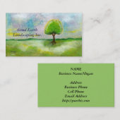 Oh絵画からの幸せな日ビジネスプロフィールカード 名刺 (正面/裏面)