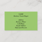 Oh絵画からの幸せな日ビジネスプロフィールカード 名刺 (裏面)