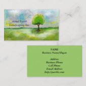 Oh絵画からの幸せな日ビジネスプロフィールカード 名刺 (正面/裏面)