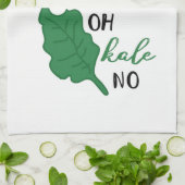 Oh緑葉カンランいいえ! 台所手タオル キッチンタオル (折り畳み)