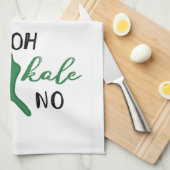 Oh緑葉カンランいいえ! 台所手タオル キッチンタオル (四つ折り)