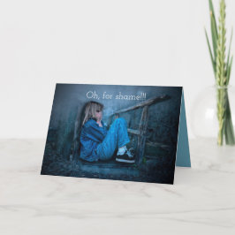 OH羞恥骨付き誕生日カード サンキューカード