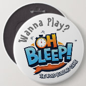 Oh電子音! ボタン6"を遊びたいと思って下さい 缶バッジ (正面&裏面)