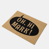 Oh高い点おもしろいでユーモアのあるな句のスピーチの泡 ドアマット (アングル)