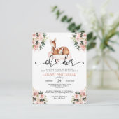 Oh鹿水色植物性フローラ赤ちゃんシャワー ポストカード (スタンド正面)