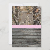 OH鹿誕生日招待状 – 少女 招待状 (裏面)