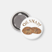 Oh （ジンジャー）スナップアミッシュPAオランダジンジャースナップクッキー マグネット (正面/裏面)