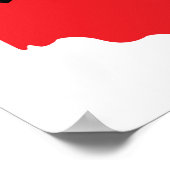 (OH)バマ – 赤と黒 ポスター (角)