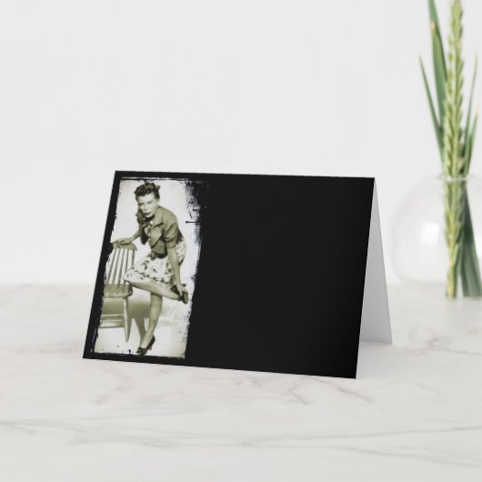 "Oh、私の痛む足 カード (正面)