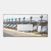 OH-58D木輪 デスクマット (キーボード&マウス)