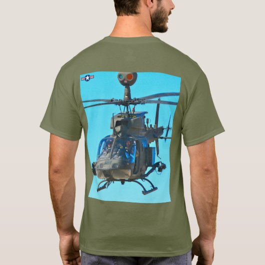 OH-58D木輪 Tシャツ (裏面)