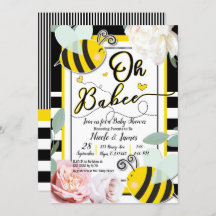 Oh BaBEEビーフローラシック黄色ベビーシャワー