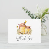 Oh Babee 水彩ミツバチ フラット サンクス カード (スタンド正面)