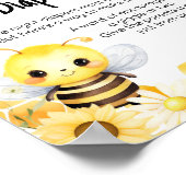 Oh Babee Bee赤ちゃんシャワー深夜おむつ ポスター (角)