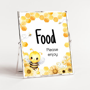 Oh Babee Bee Baby Shower Food ポスター